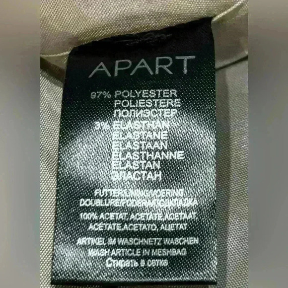 APART cocktail dress; size: 10. Designer, New Year’s Eve, Cocktail Party, Chic - Picture 5 of 5